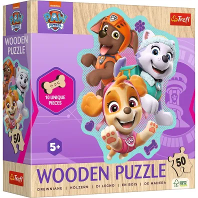 Puzzle konturowe 50 el. Weso�a gromadka piesk�w Trefl