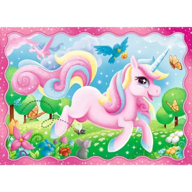 Puzzle 4w1 - Jednoro�ce i magia (35+48+54+70 el.) Trefl