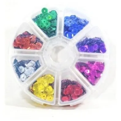 Galeria Hobby Cekiny 8 kolor�w, 6mm, 40g