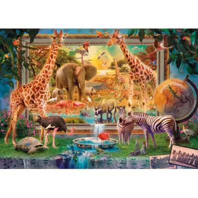 Puzzle 4000 el. Sawanna budzi si� do �ycia Educa
