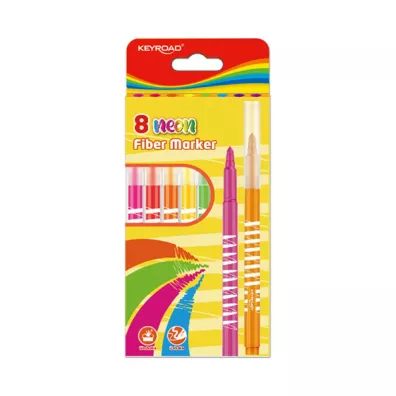 Pbs Connect Flamastry fiber marker neon 8 szt.