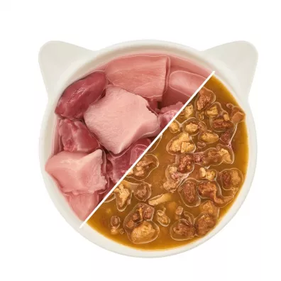 Wow Cat Huhn in sauce - filety kurczaka w sosie 85 g