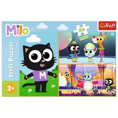 Puzzle maxi 24 el. Przygody ma�ego Kotka Milo Trefl