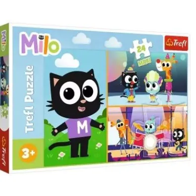 Puzzle maxi 24 el. Przygody ma�ego Kotka Milo Trefl