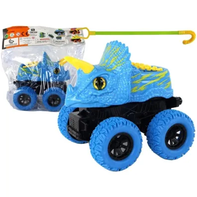 Teren�wka pchacz Triceratops niebieski LeanToys
