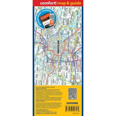 Wroc�aw laminowany map&guide 2w1 przewodnik i mapa