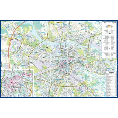 Wroc�aw laminowany map&guide 2w1 przewodnik i mapa