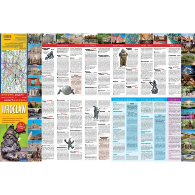 Wroc�aw laminowany map&guide 2w1 przewodnik i mapa