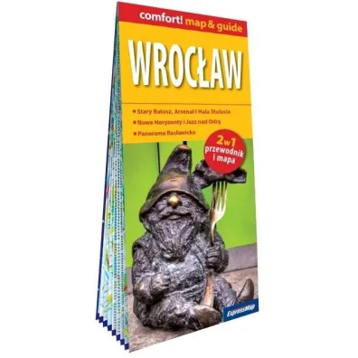 Wroc�aw laminowany map&guide 2w1 przewodnik i mapa