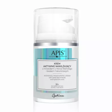 Apis Krem aktywnie nawilajcy z mineraami z Morza Martwego i kwasem hialuronowym 30+ 50 ml