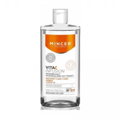 Mincer Pharma Vita C Infusion regeneruj�cy p�yn micelarny do twarzy No.611 500 ml