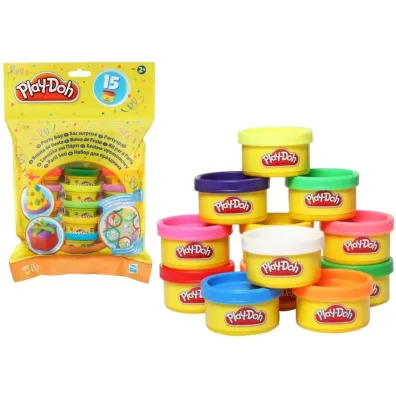 Play-Doh Urodzinowa torba, zestaw kreatywny (15 mini tub) 18367 HASBRO