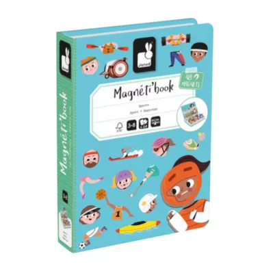 Puzzle Magnetyczna ukadanka Sporty Magnetibook Janod