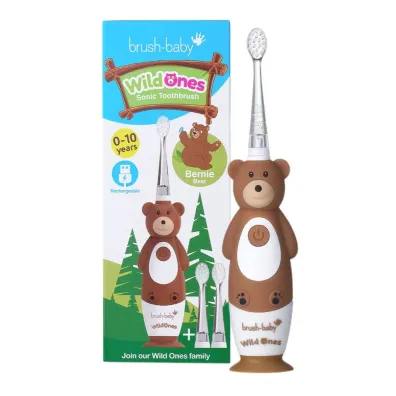 Brush-Baby Wild Ones szczoteczka soniczka dla dzieci Bernie Bear