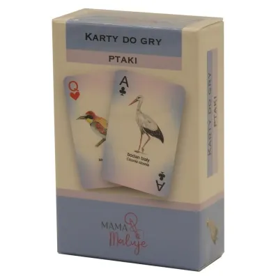 Karty do gry - ptaki Mama Maluje