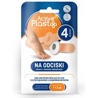 ActivePlast Plastry na odciski z kw. salicylowym 4 szt.
