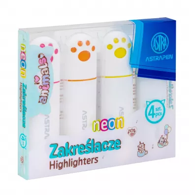 Zakrelacze z uszkami Astrapen Animals neon 4 kolory