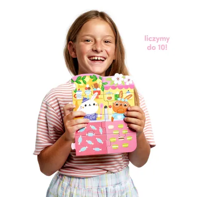 Puzzle 40 el. Cyfry Kr�liczki Bright Junior Media