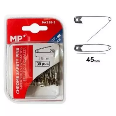 Mp Main Paper Agrafki srebrne 38mm