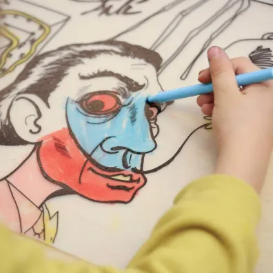Funny Mat Transparent - Dali. Mata do kolorowania wielokrotnego u�ytku Strigo