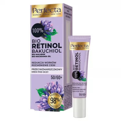 Perfecta Bio Retinol 100% przeciwzmarszczkowy krem pod oczy 50+/60+ 15 ml