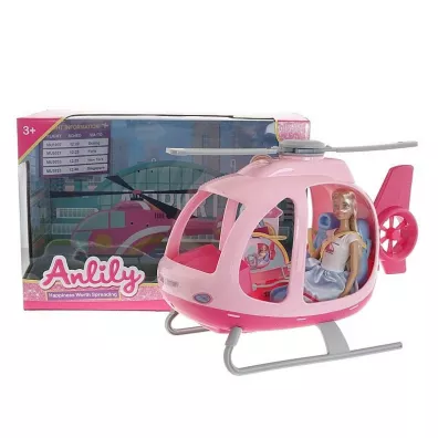 Lalka 29cm z helikopterem Adar