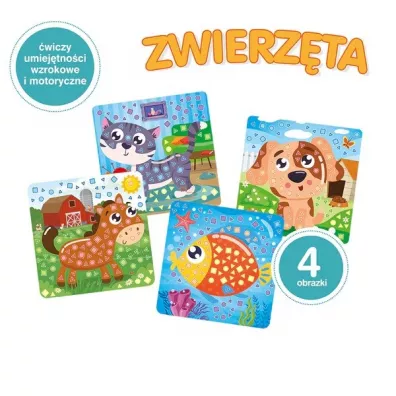 Piankowa wyklejanka. Zwierz�ta. Zmy�lna g��wka - zr�czna r�czka. Genialny dzieciak Askato