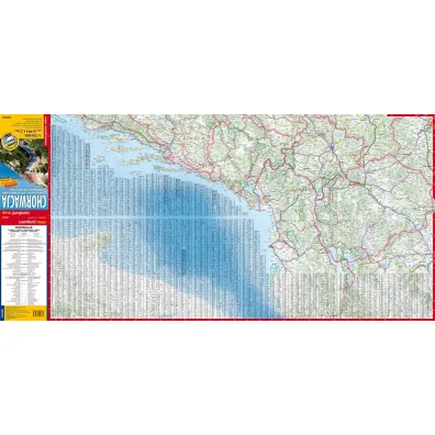 Chorwacja mapa samochodowa 1:750 000 laminat 2024