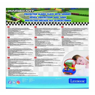 Budzik z projektorem Mario Kart Lexibook RP500NI