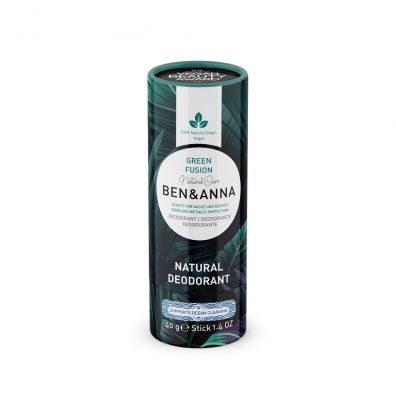 Ben&Anna Natural Soda Deodorant naturalny dezodorant na bazie sody sztyft kartonowy Green Fusion 40 g