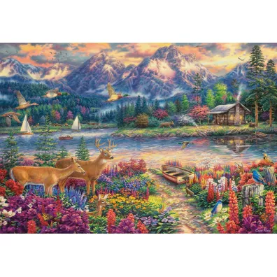 Puzzle 1500 el. Spring Mountain Majesty Castorland