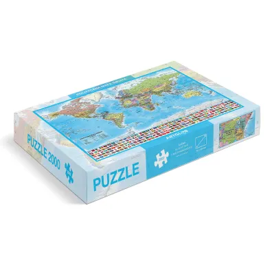 Puzzle 2000 el. �wiat polityczny mapa 1:42 000 000 ArtGlob