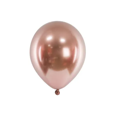 PartyDeco Balony Glossy r�owe z�oto 46cm