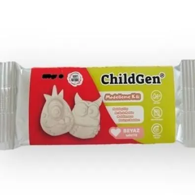 ChildGen Glina modelarska naturalna bia�a 250g