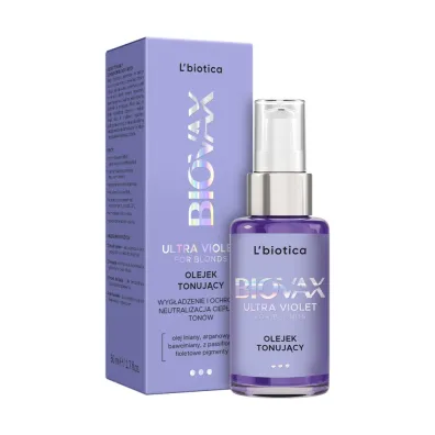 LBiotica Biovax Ultra Violet For Blonds olejek tonuj�cy do w�os�w 50 ml