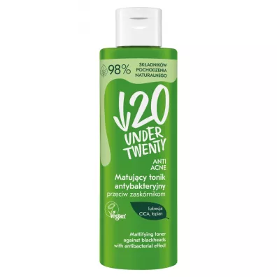 Under Twenty Anti Acne matuj�cy tonik przeciw zask�rnikom 200 ml