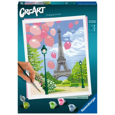 Malowanie po numerach CreArt - Wiosna w Pary�u Ravensburger
