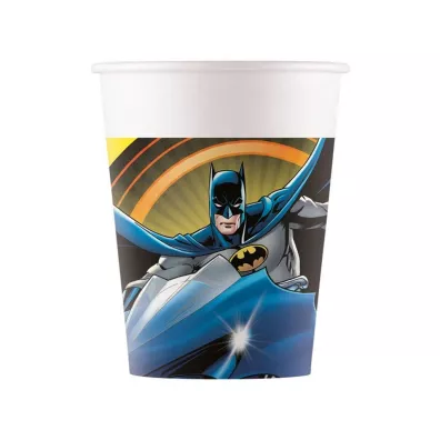 Kubeczki papierowe Batman 200ml 8szt