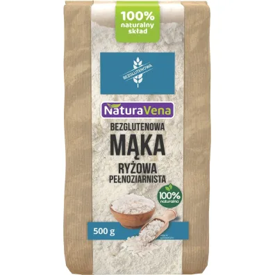 NaturaVena M�ka ry�owa pe�noziarnista bezglutenowa (uszkodzone opakowanie) 500 g