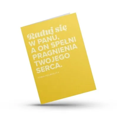 Kartka sk�adana - Raduj si� w Panu