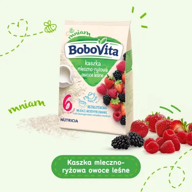 BoboVita Kaszka mleczno-ry�owa owoce le�ne po 6 miesi�cu 230 g