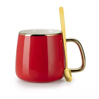 HowHomely Serwis kawowy Noah Red Gold