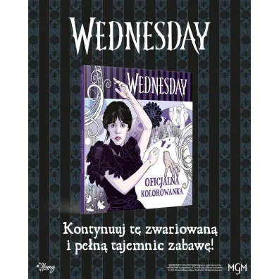 Wednesday. Oficjalna kolorowanka