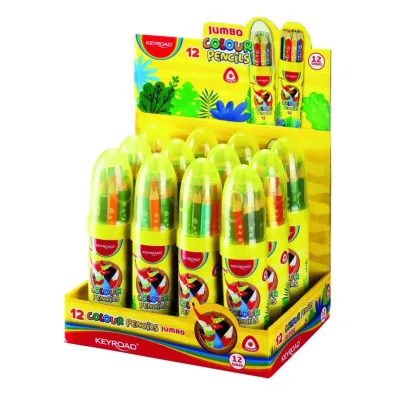 Keyroad Kredki jumbo tr�ij�tne 12 szt.