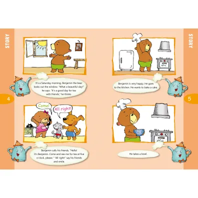 Moje pierwsze angielskie czytanki Benjamin the Bear Bakes a Cake