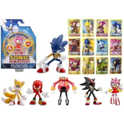 Sonic Figurka + karty kolekcjonerskie mix