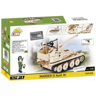 COBI 2282 Historical Collection WWII Niszczyciel czogw Marder III Ausf.M (Sd.Kfz.138) 367 klockw