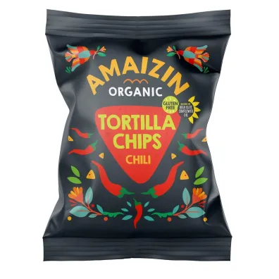 Amaizin Chipsy kukurydziane chili bezglutenowe 75 g Bio