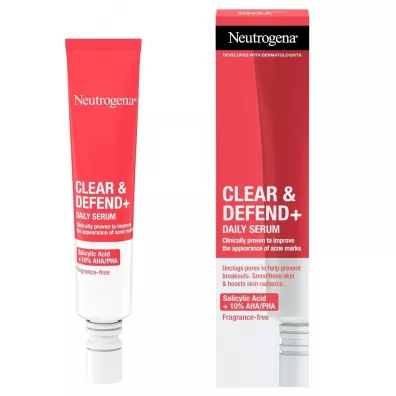 Neutrogena Clear & Defend+ serum peelinguj�ce do twarzy 30 ml