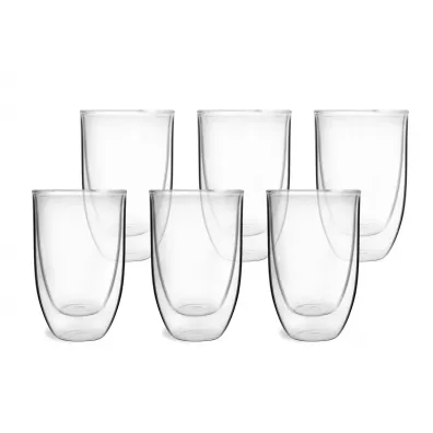 Vialli Design Zestaw szklanek termicznych wysokich z podw�jn� �ciank� Amo 25455 6 x 350 ml
